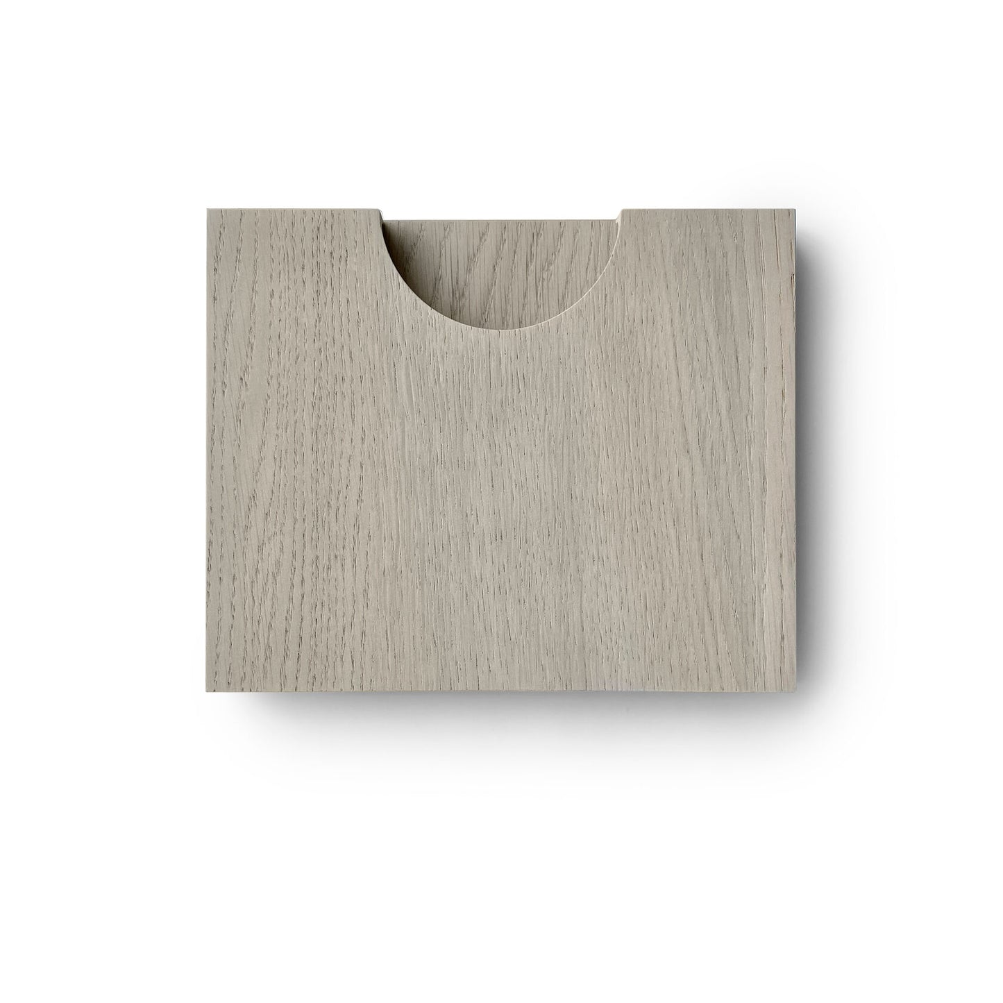Sample of the Half Moon Wood facade in quartz oak. Wood handle in quartz oak or Color