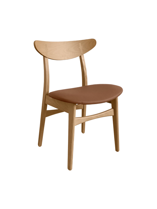 Iconic chair, red beech