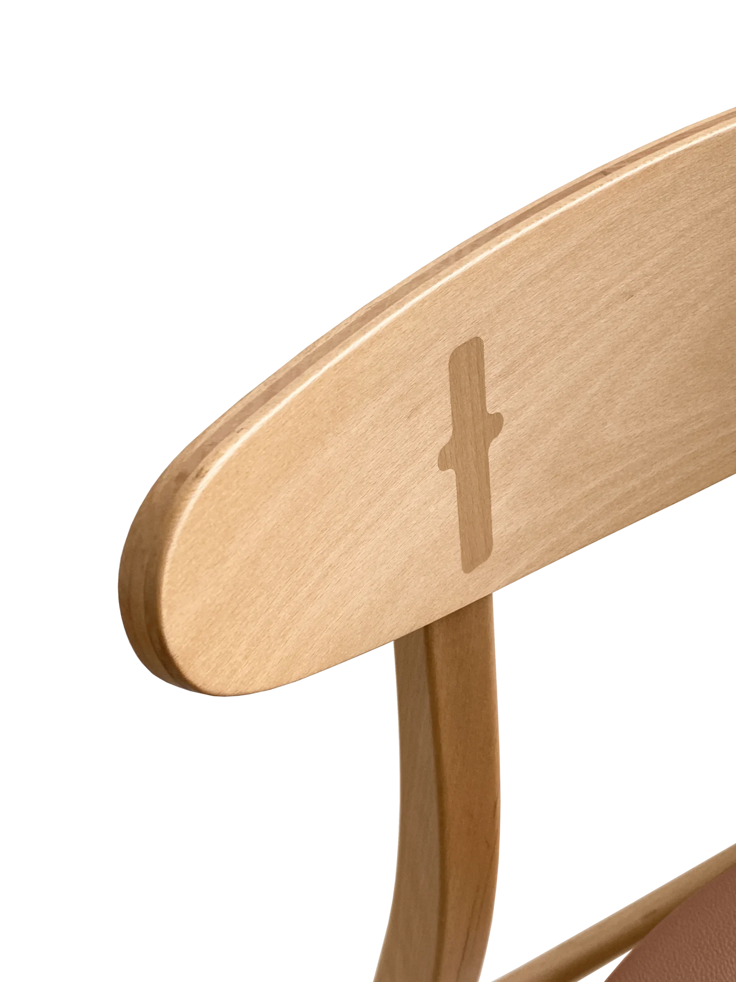 Iconic chair, red beech