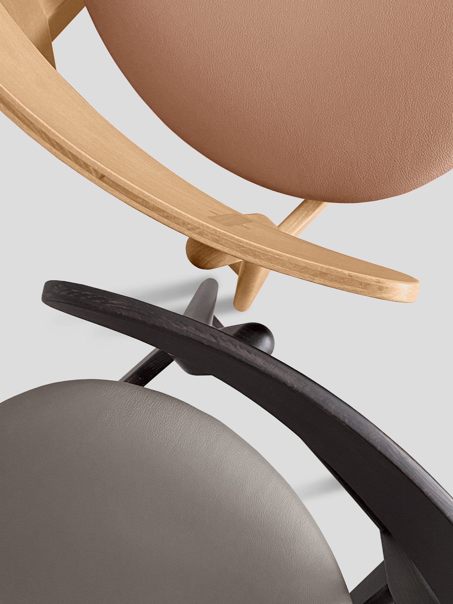 Iconic chair, red beech
