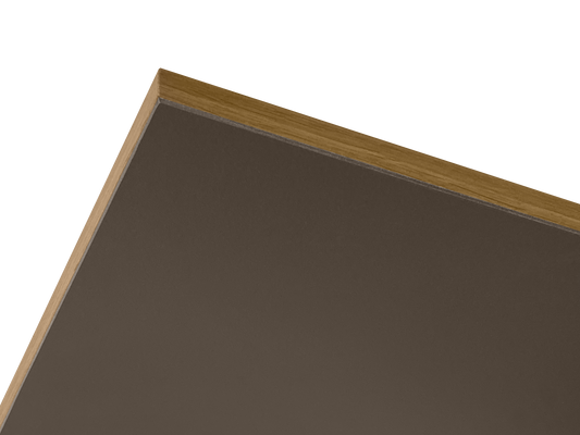 Sample of the Basic facade, Evolution Linoleum black coffee 